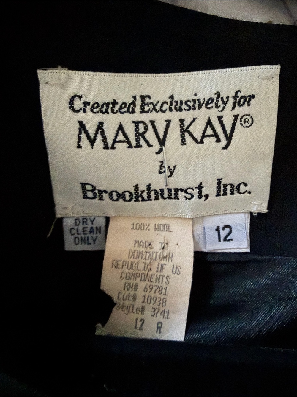 Mary Kay Vintage Black Sleeveless Sheath Dress - Picture 3 of 3